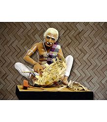 Basket Weaver Photo - Unframed Photo Print on Paper