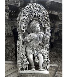 Apsara - Temple Sculpture from Belur, Karnataka, India