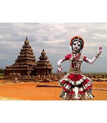 Bharatnatyam Dancer Picture - Unframed Photo Print on Paper