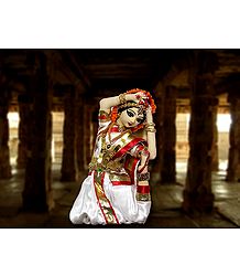 Bharatnatyam Dancer Photo - Unframed Photo Print on Paper