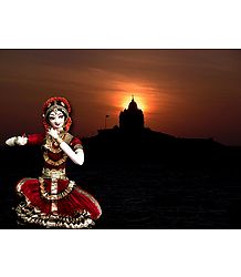 Bharatnatyam Dancer Photo - Unframed Photo Print on Paper