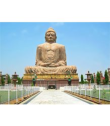 Statue of Buddha in Bodhgaya, Bihar, india