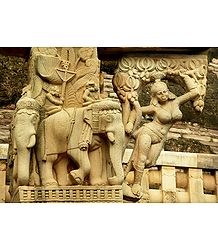 Buddhist Sculpture from Sanchi Stupa, Madhya Pradesh