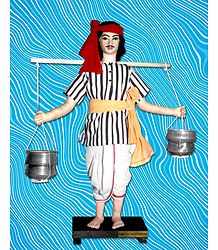 Curd Seller Photo - Unframed Photo Print on Paper