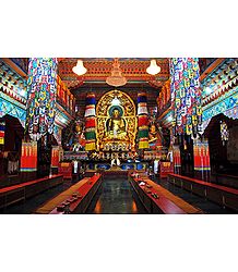 Buddha Statue in Ranka Monastery - East Sikkim, India
