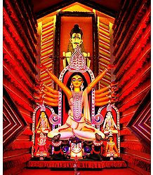 Devi Durga with Family