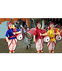 Dhaki Picture - Unframed Photo Print on Paper