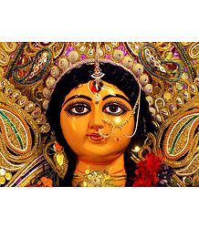 Face of Goddess Durga
