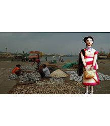 Fisherwoman Photo - Unframed Photo Print on Paper