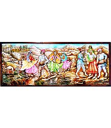 Folk Dancers of Rajasthan - Unframed Photo Print on Paper