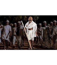 Mahatma Gandhi in Dandi March - Unframed Photo Print on Paper