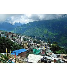 Gangtok City from M.G Road - East Sikkim, India