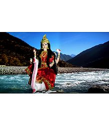 Goddess Ganges Photo - Unframed Photo Print on Paper
