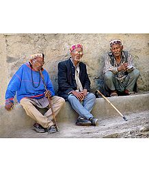 3 Wise Men from Keylong -  Himachal Pradesh, India