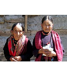Wizened Beauties from Keylong -  Himachal Pradesh, India