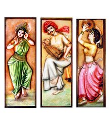 Indian Dancers - Unframed Photo Print on Paper