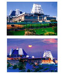 Isckon Temple, Bangaluru - Set of 2 Photo Prints