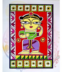 Balaram - Photo Print of Jamini Roy Painting