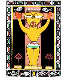 Jesus Christ - Photo Print of Jamini Roy Painting