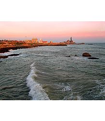 Beauty of Kanyakumari at Dusk - Tamil Nadu, india