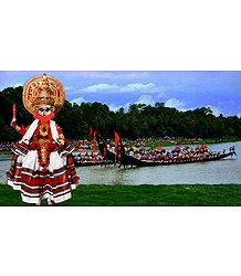 Kathakali Dancer - Unframed Photo Print on Paper