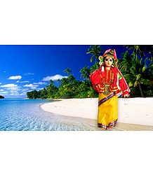 Kathakali Dancer - Unframed Photo Print on Paper 