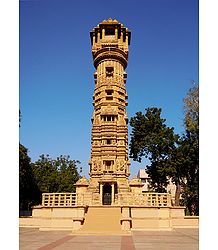 Kirti Stambh, Hutheesing Jain Temple, Ahmedabad - Gujarat, india