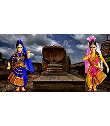 Kuchipudi Dancers - Unframed Photo Print on Paper