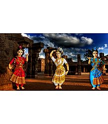 Kuchipudi Dancers - Unframed Photo Print on Paper