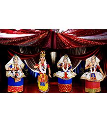 Manipuri Dancers - Unframed Photo Print on Paper 