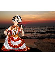 Mohini Attam Dancer - Unframed Photo Print on Paper