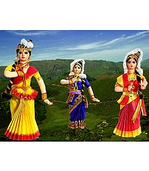 Mohini Attam Dancers - Unframed Photo Print on Paper 