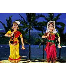 Mohini Attam Dancers - Unframed Photo Print on Paper 