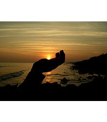 Time Eclipses Life - Sunset at Digha, West Bengal, India