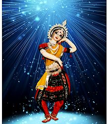Odissi Dancer - Photo Print on Paper 
