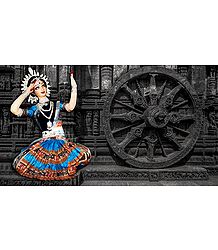 Odissi Dancer Photo - Unframed Photo Print on Paper