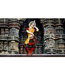 Odissi Dancer - Unframed Photo Print on Paper 