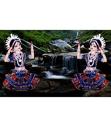 Odissi Dancers - Unframed Photo Print on Paper 