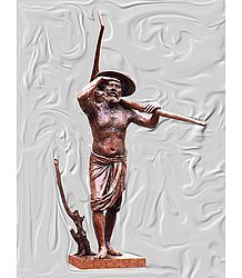 Indian Farmer - Unframed Photo Print on Paper