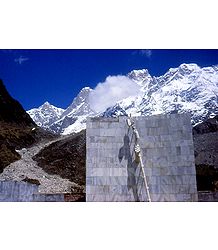 Shankaracharya Memorial near Kedarnath Temple - Garhwal, India