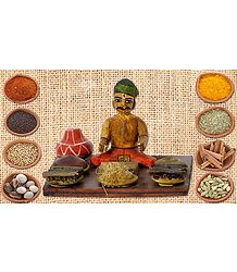 Spice Seller Photo - Unframed Photo Print on Paper