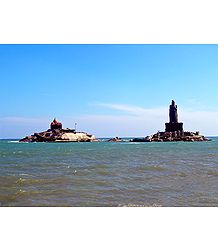 Twin Rocks at Kanyakumari - Tamil Nadu, India