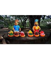 Vegetable Sellers Photo - Unframed Photo Print on Paper