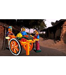 Vegetable Sellers  Photo - Unframed Photo Print on Paper