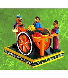 Vegetable Seller Photo - Unframed Photo Print on Paper