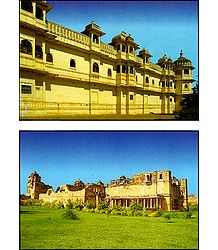Museum and Kumbha Palace, Chittorgarh - Set of 2 Postcards