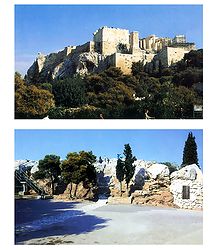Mars Hill near the Acropolis, Athens, Greece - Set of 2 Postcards