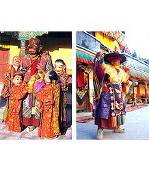 Chaams Festival at Spituk, Ladakh - Set of 2 Postcards