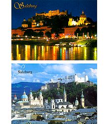 Salzburg Views,Austria - Set of 2 Postcards