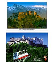Hohensalzburg,Austria - Set of 2 Postcards